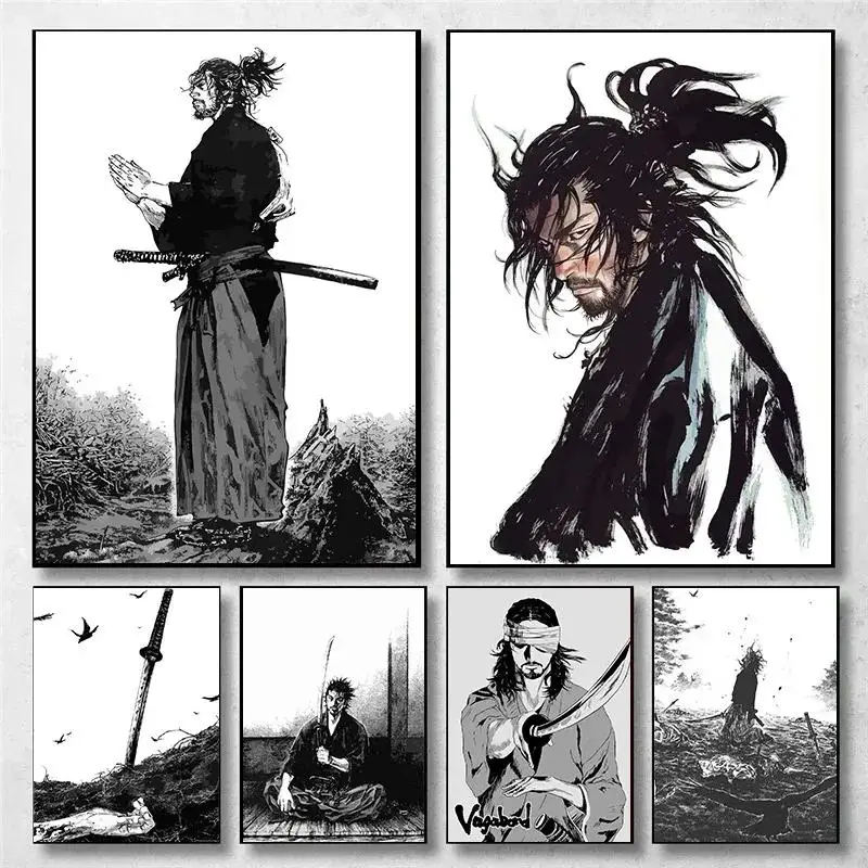 Photography Art - Vintage Japanese Anime Wall Art Miyamoto