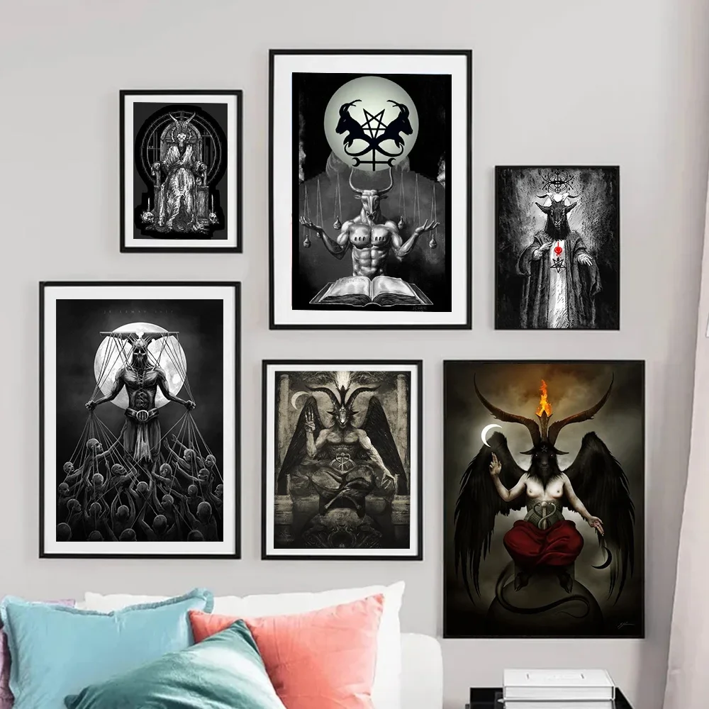 Photography Night - Dark Academia Art Baphomet Sheep Headed