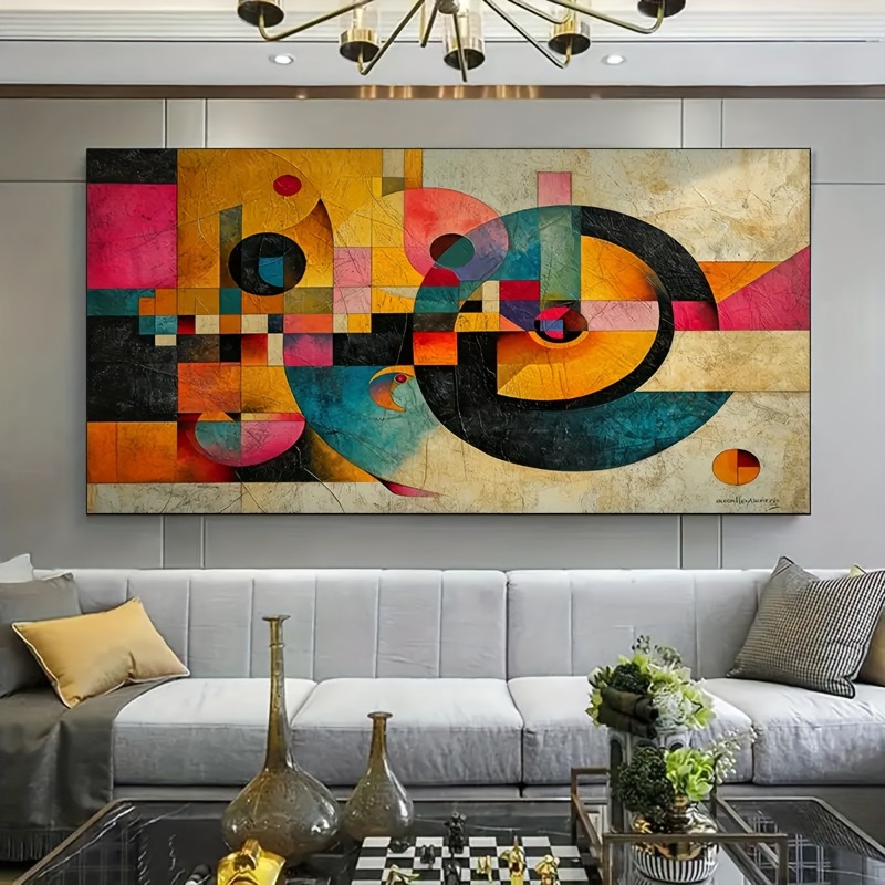 Photography Geometry - Large Frameless Modern Abstract Art Canvas