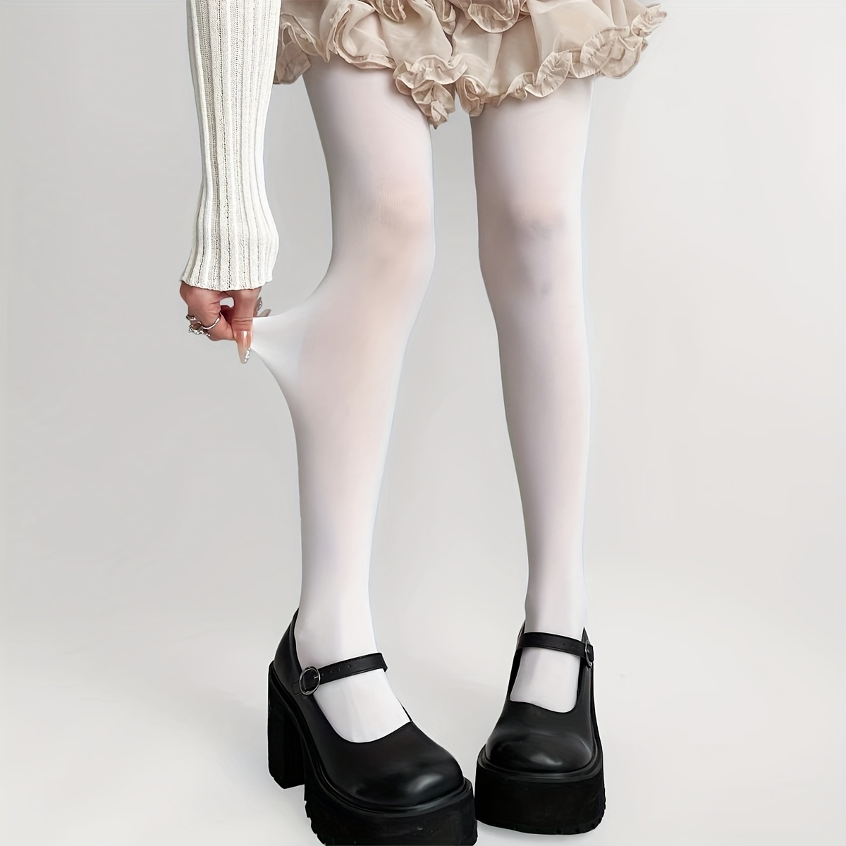 Photography Is - 1 pair of elegant white sheer
