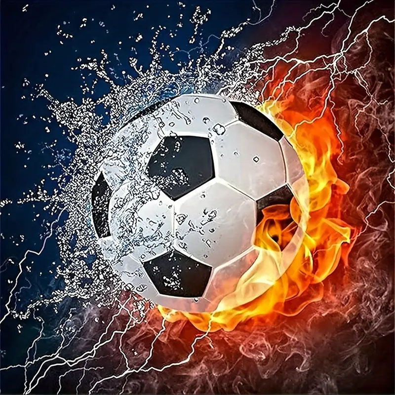 Photography Geometry - A Set of Football Diamond Painting