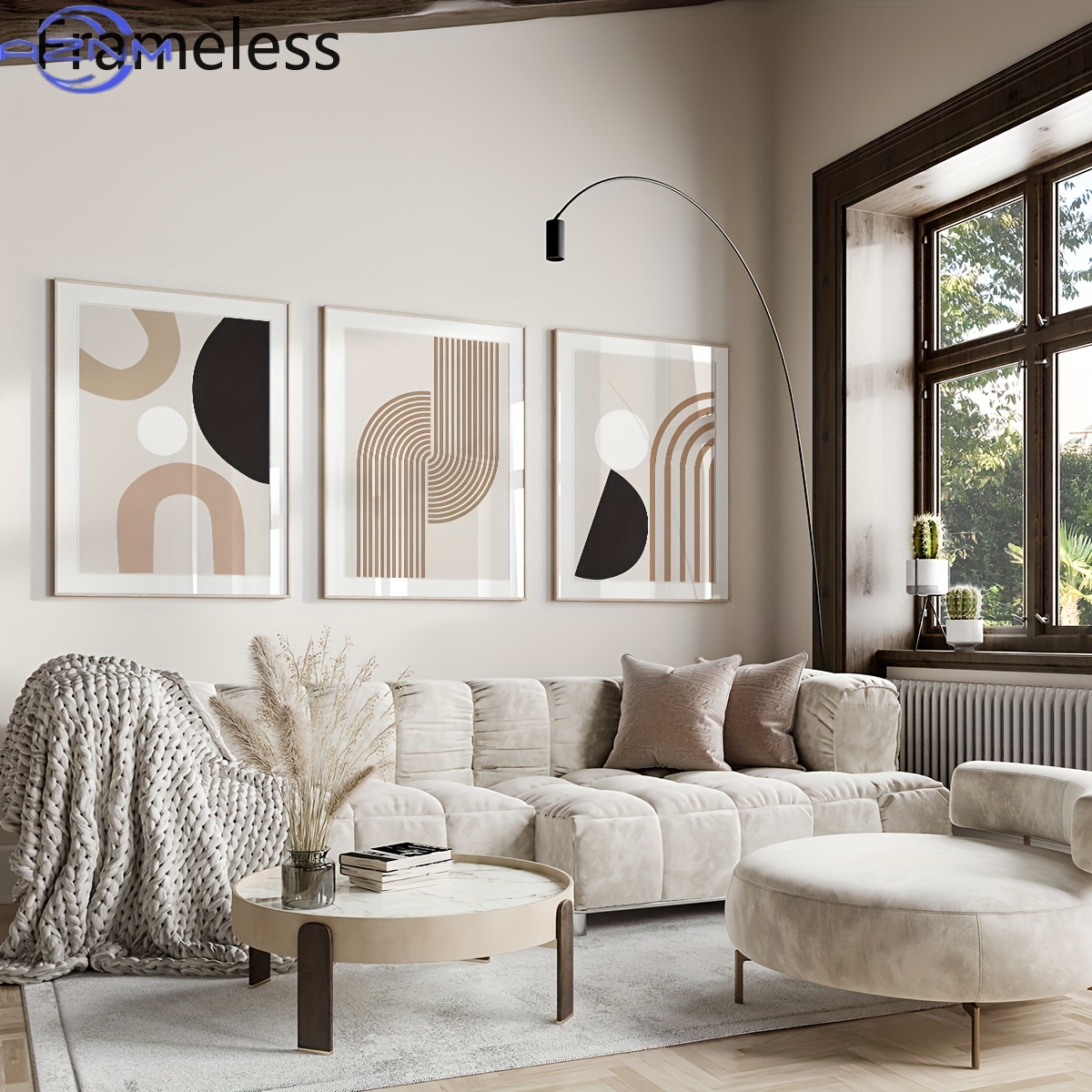 Photography Geometry - 3pcs Modern Minimalist Abstract Lines Canvas
