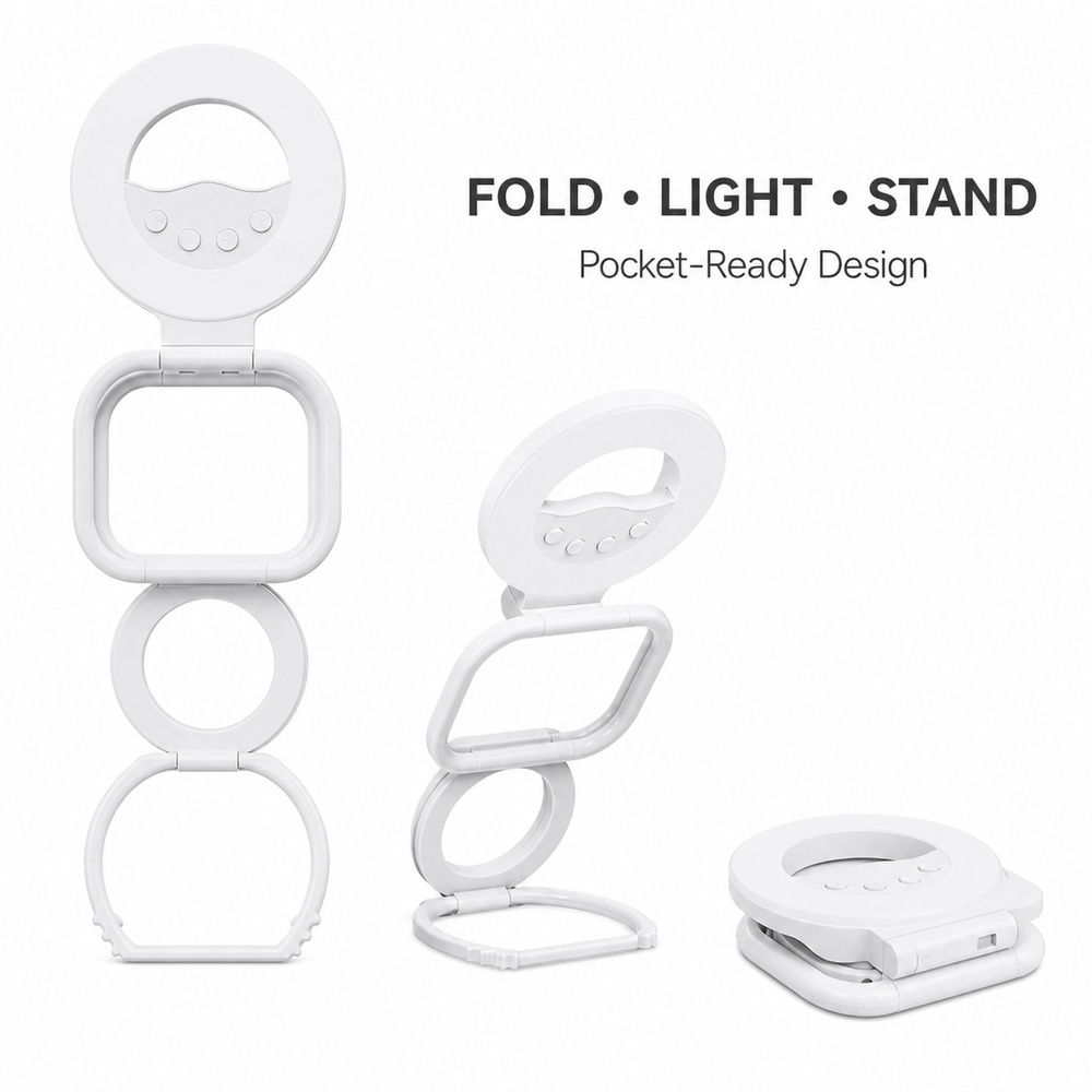 Photography Videos Free - Foldable Magnetic Phone Fill Light Stand