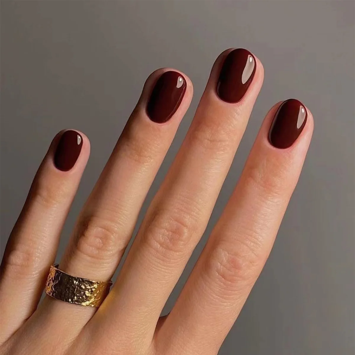 Photography Night - 24Pcs Solid Color Press on Nails
