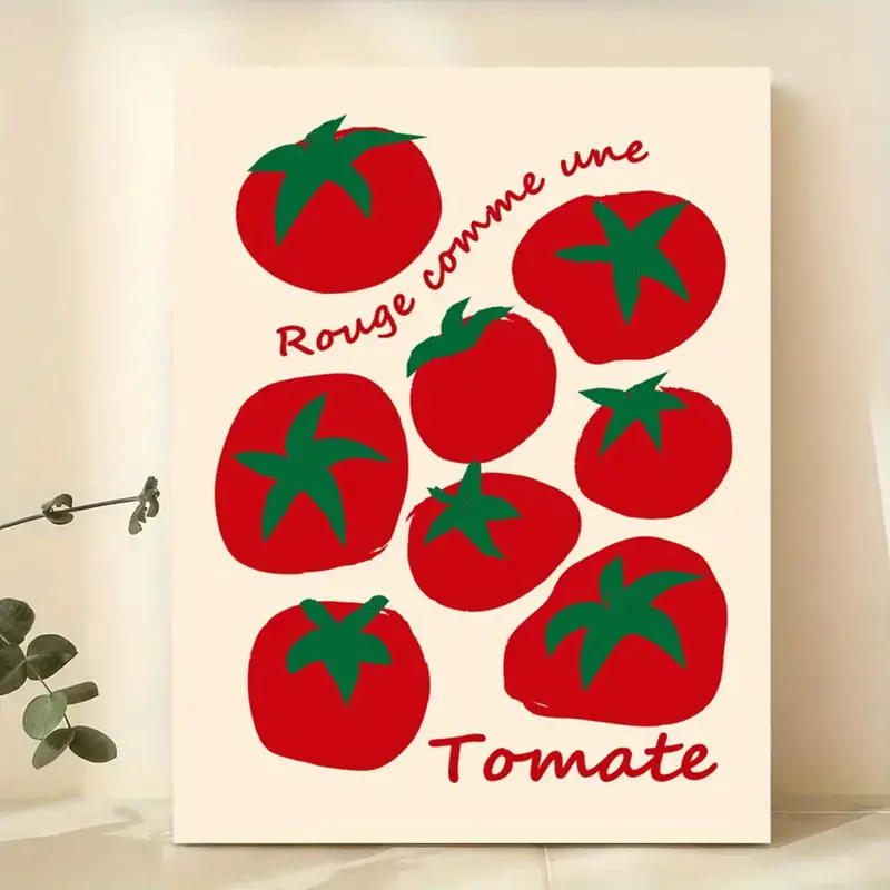 Modern Colorful Red Tomatoes W - Photography Art ulasan dan harga