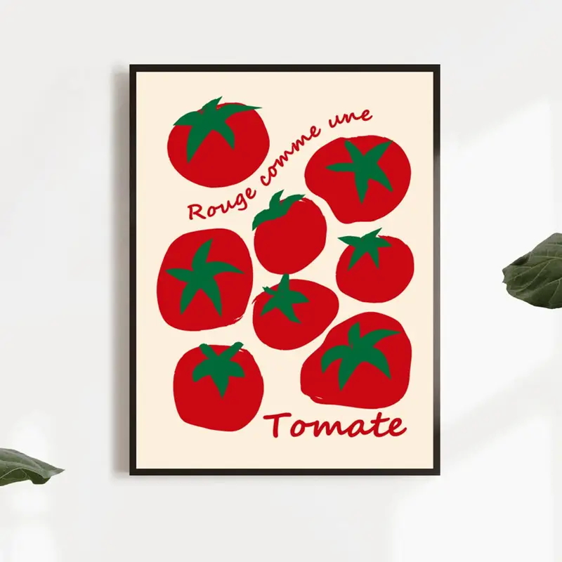 Modern Colorful Red Tomatoes W - Photography Art ulasan dan harga