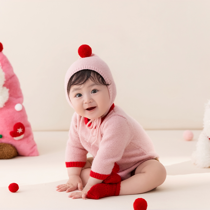 3-4Month Baby Cute Jumpsuit Ro - Photography Outfit ulasan dan harga