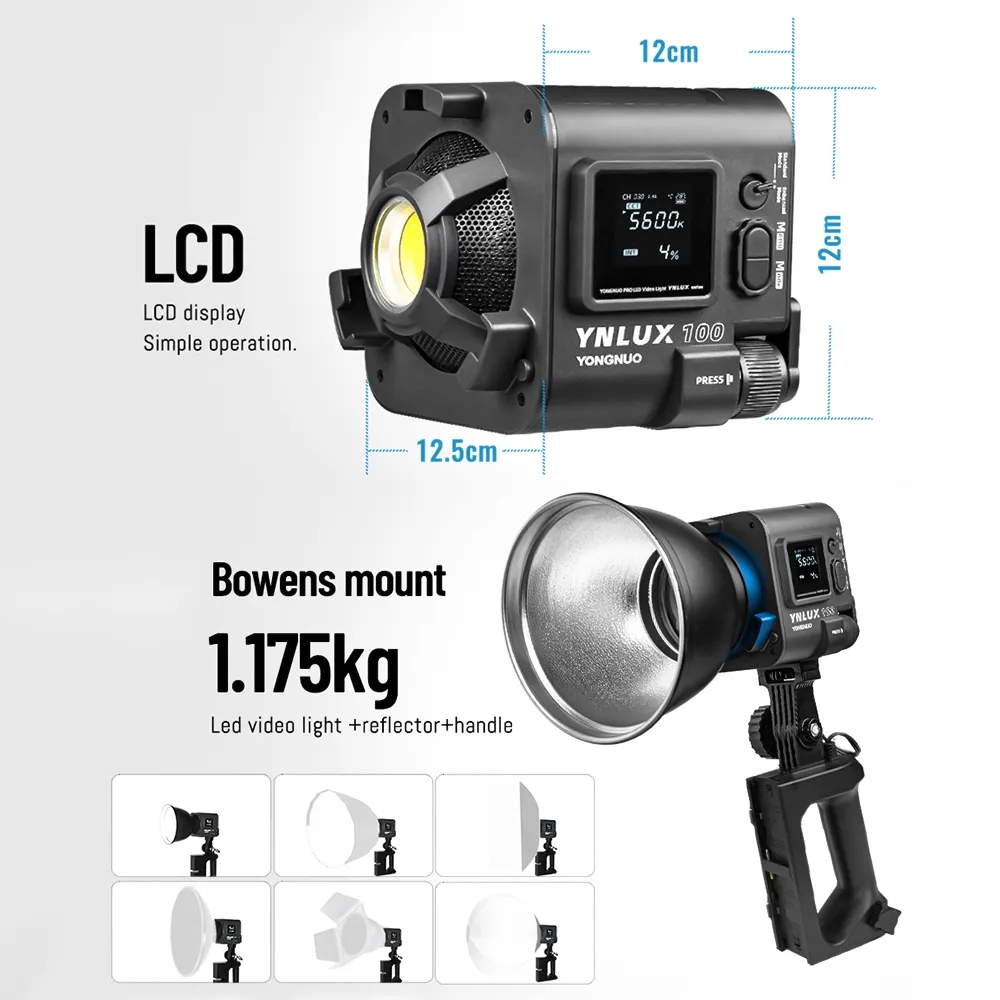 YONGNUO YNLUX100 100W 3200K-56 - Photography Videos Free ulasan dan harga