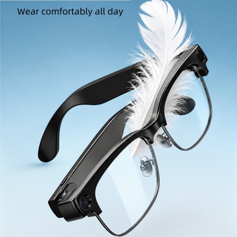 Half Frame Smart Glasses With  - Photography Videos Free ulasan dan harga