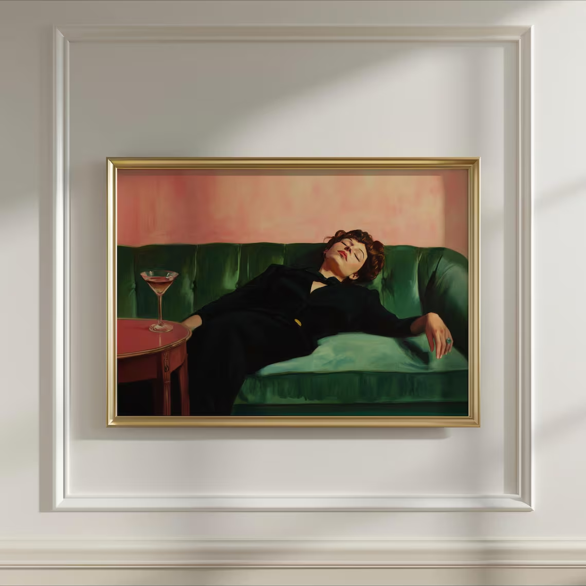 Woman on Couch with Martini |  - Photography Art ulasan dan harga