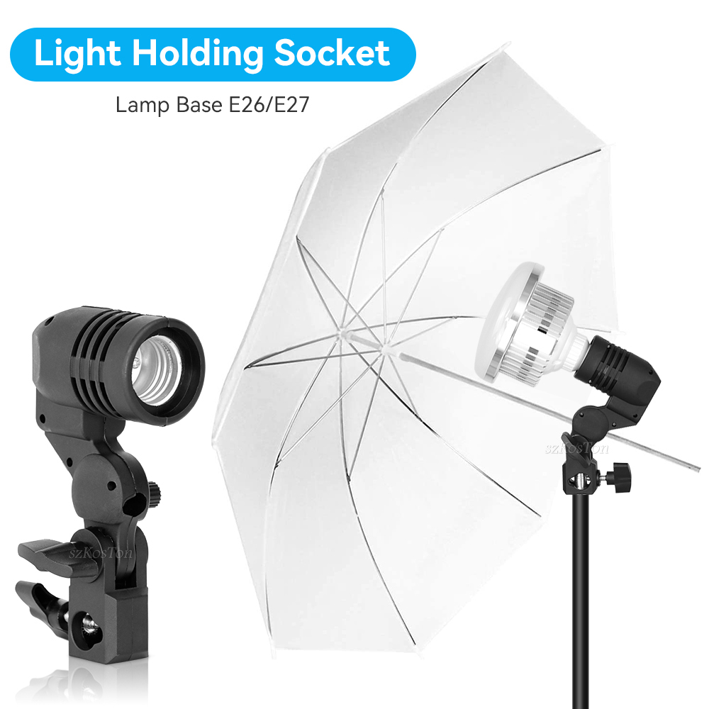 2PCS/1PC E27 Single Head Bulb  - Photography Umbrella Light ulasan dan harga