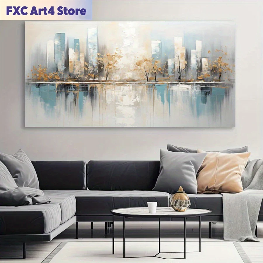 Frameless Modern Abstract Canv - Photography Geometry ulasan dan harga