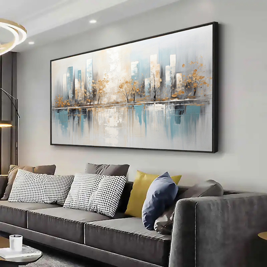 Frameless Modern Abstract Canv - Photography Geometry ulasan dan harga