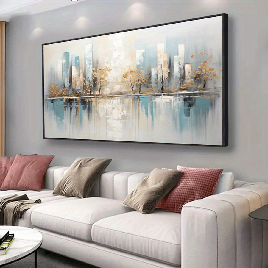 Frameless Modern Abstract Canv - Photography Geometry ulasan dan harga