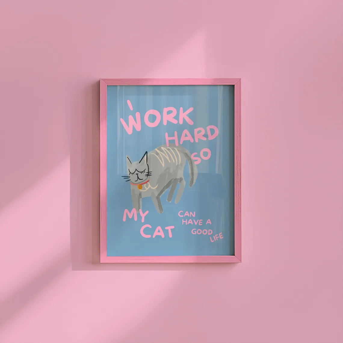 Humorous Cat Lover Wall Print  - Photography Art ulasan dan harga