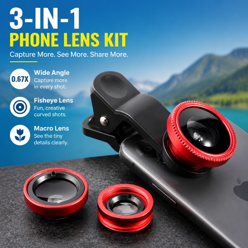 External Phone Lens Kit Wide A - Photography High Angle ulasan dan harga