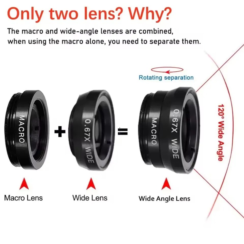 External Phone Lens Kit Wide A - Photography High Angle ulasan dan harga
