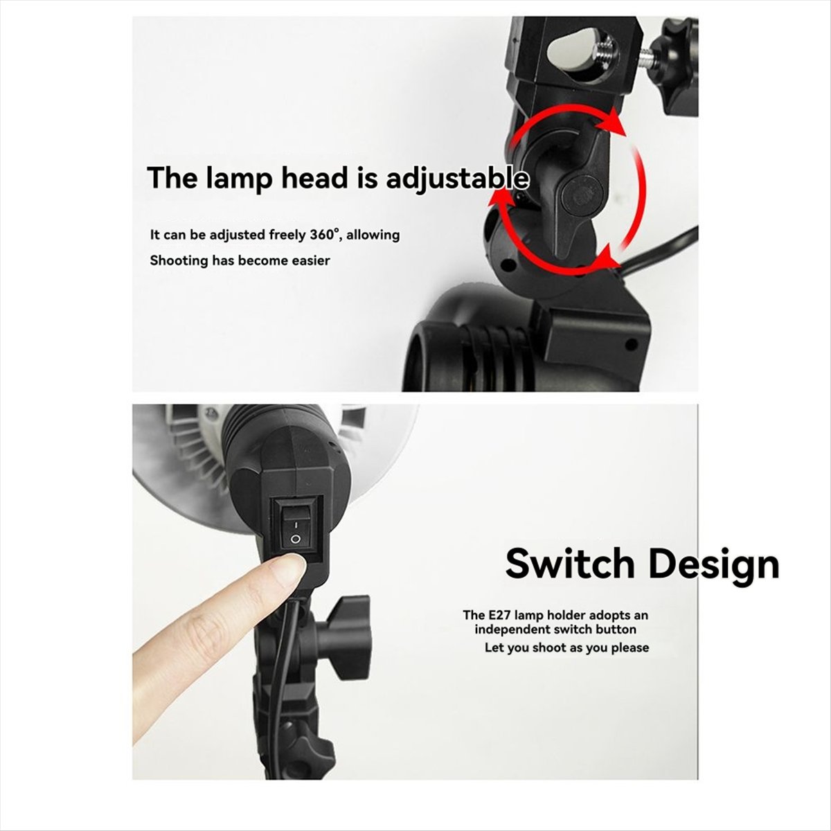 A40I 1.8m E27 Photography Ligh - Photography Umbrella Light ulasan dan harga