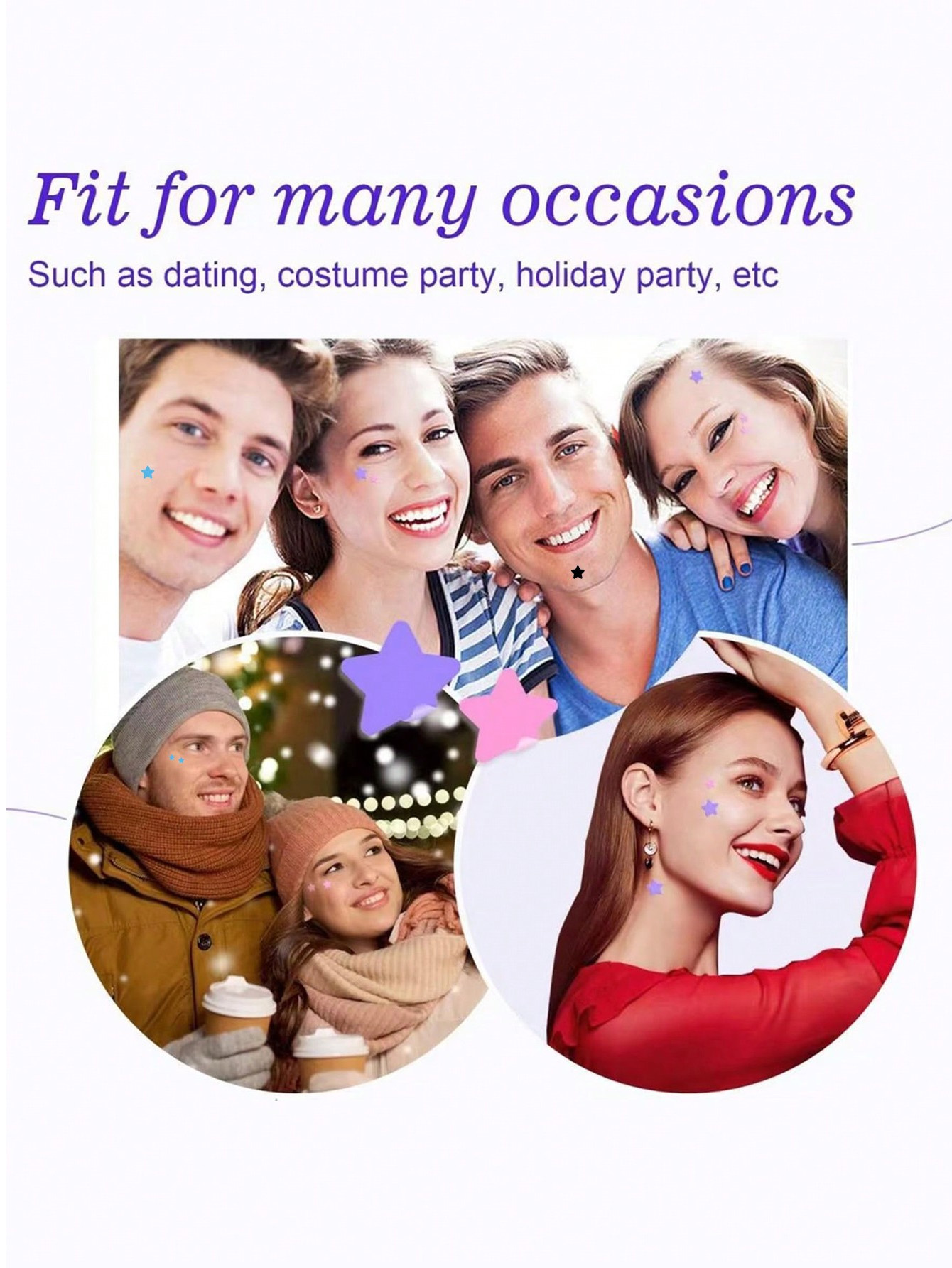 240 Pieces/Cute Star Face Stic - Photography Is ulasan dan harga