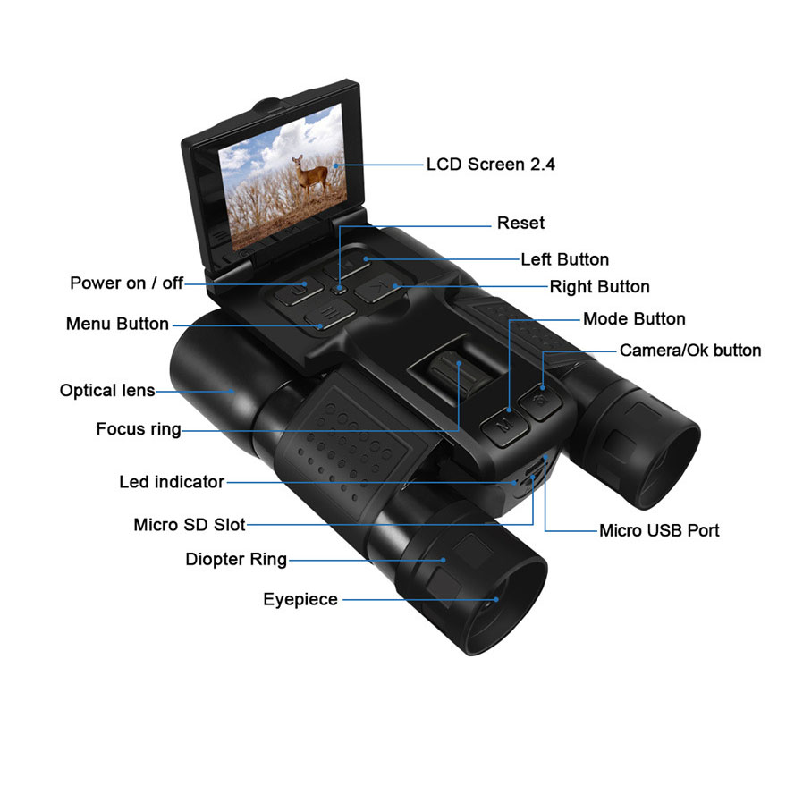 12X32 Outdoor 2.5K Digital Pho - Photography Videos Free ulasan dan harga