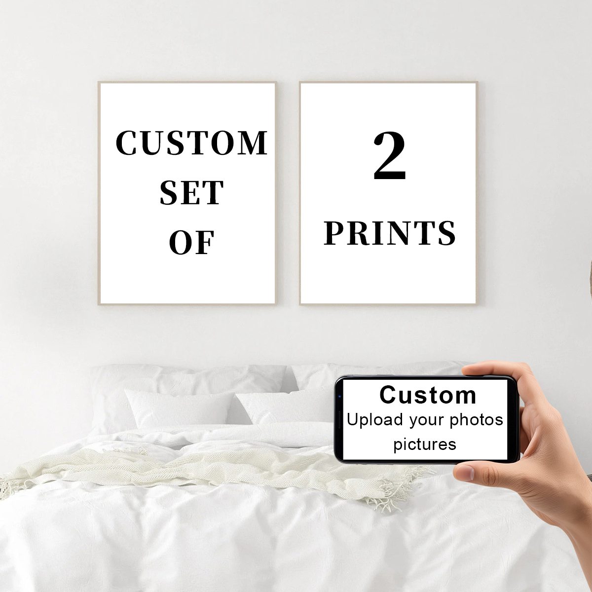 2pcs/set Custom Canvas Prints  - Photography Interior ulasan dan harga