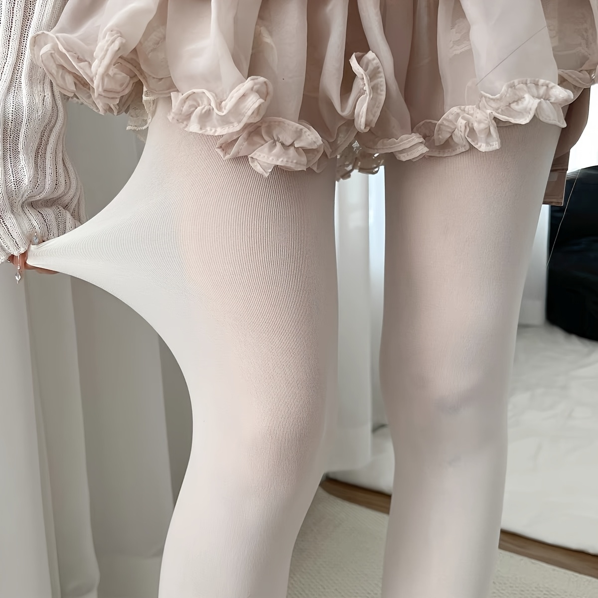 1 pair of elegant white sheer  - Photography Is ulasan dan harga