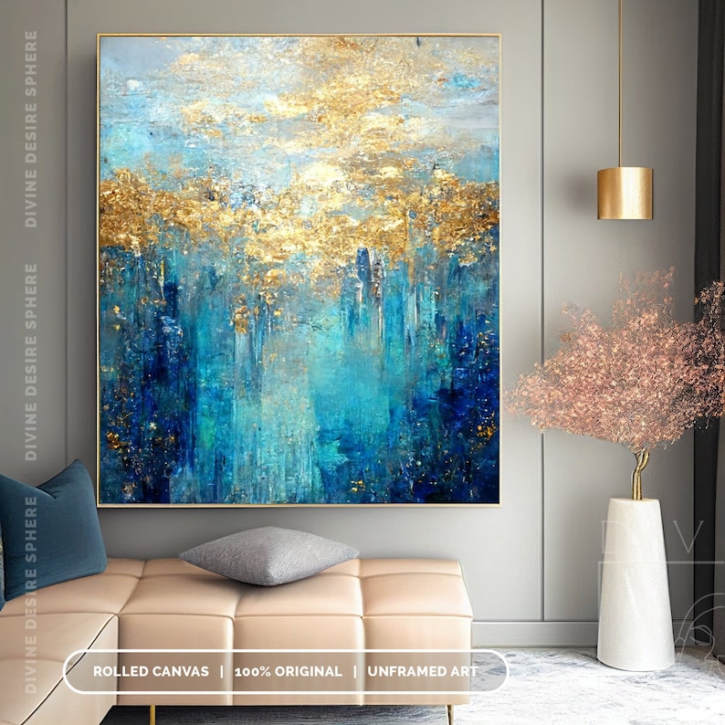 Large Size Modern Gold Foil Ac - Photography Night ulasan dan harga