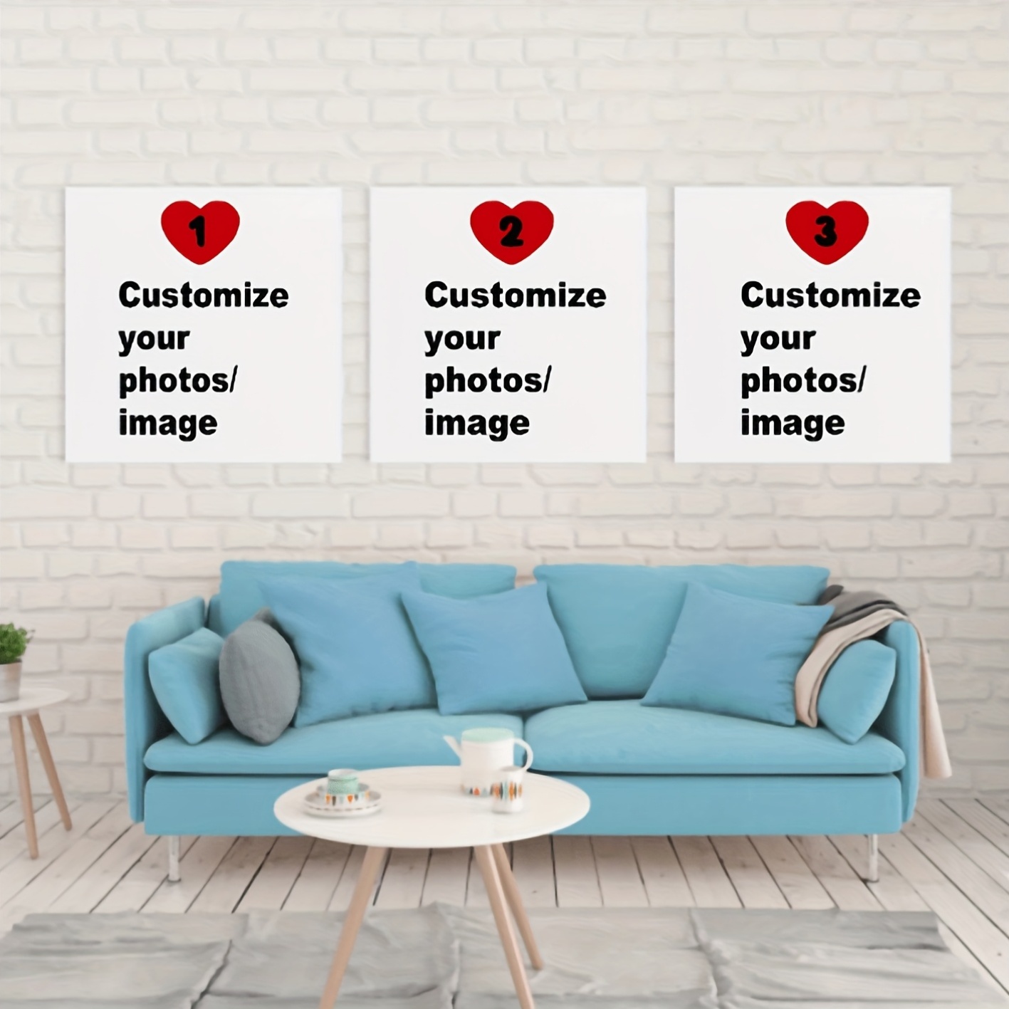 3pcs/set Custom Square Canvas  - Photography Interior ulasan dan harga