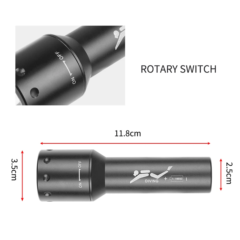 New T6 LED Diving Torch Long-R - Photography Is ulasan dan harga