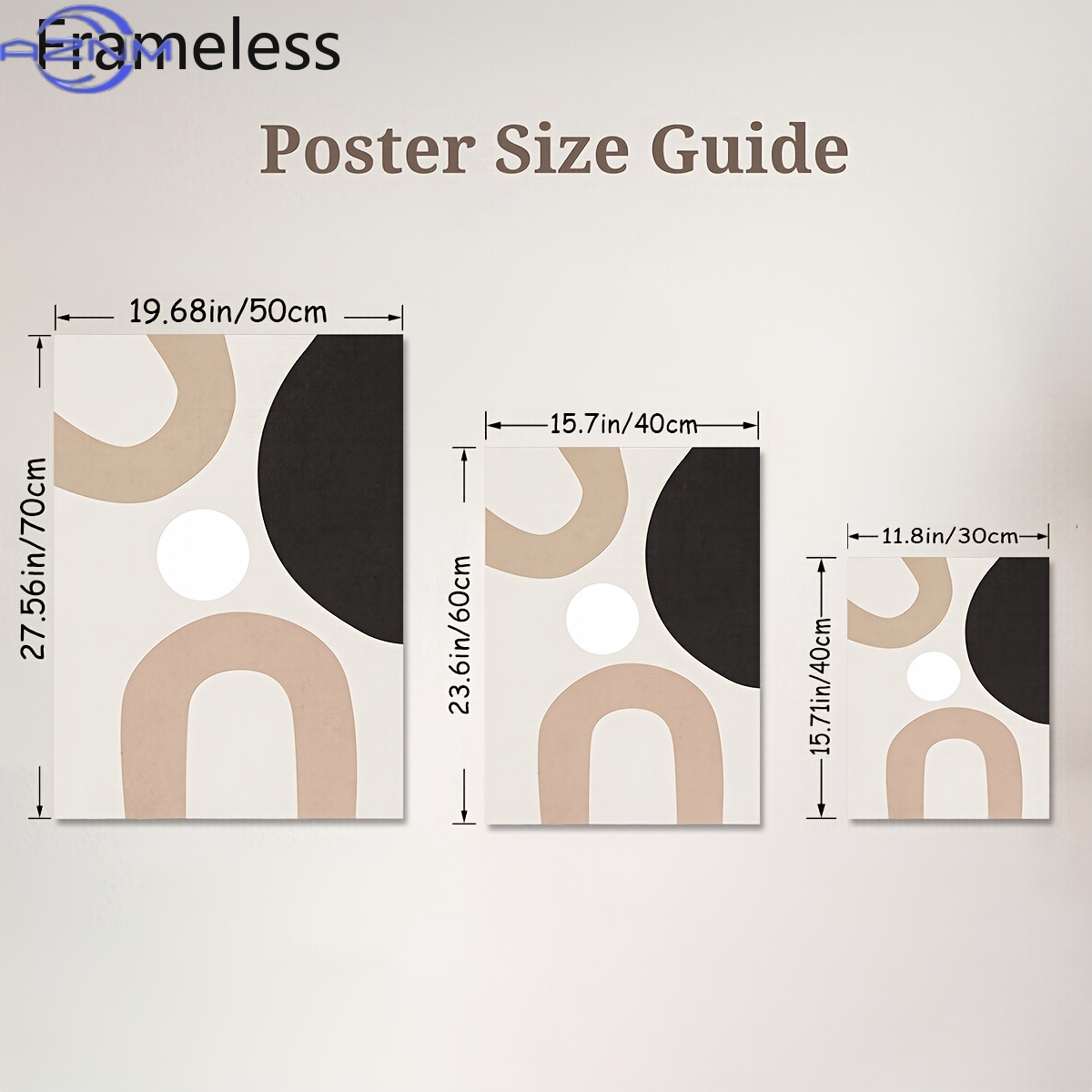 3pcs Modern Minimalist Abstrac - Photography Geometry ulasan dan harga