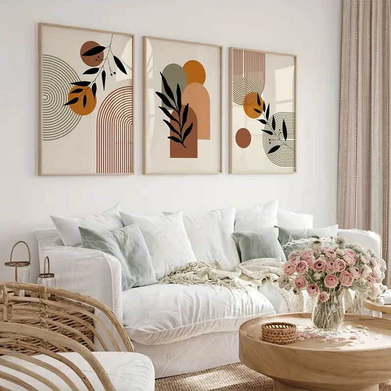 3pcs Bohemian-style Plant Geom - Photography Geometry ulasan dan harga