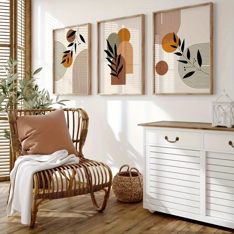 3pcs Bohemian-style Plant Geom - Photography Geometry ulasan dan harga